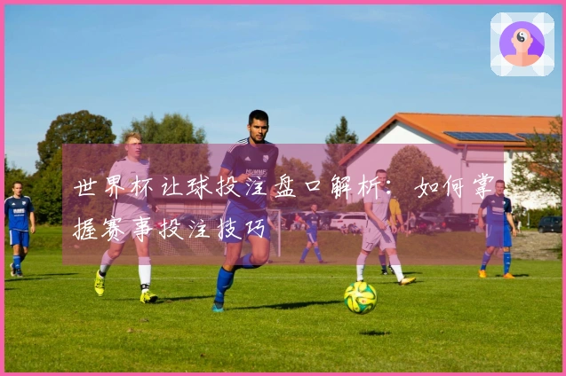 世界杯让球投注盘口解析：如何掌握赛事投注技巧
